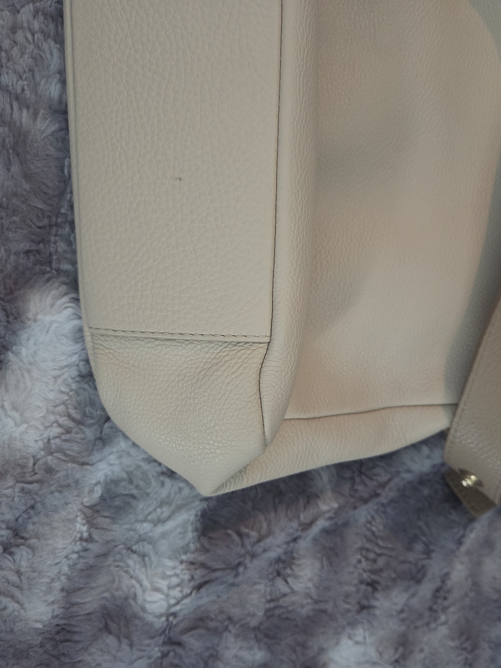 Authentic Furla Tan Leather Shoulder Bag Multi Zip Crossbody Purse - Picture 8 of 15